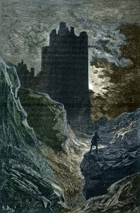 Romantismus: “”Hrad strachu”” IIIlustrace Gustave Dore (1832-1883) (Hrad strachu, romantismus, ilustrace Gustave Dore) Soukromá sbírka od Gustave Dore