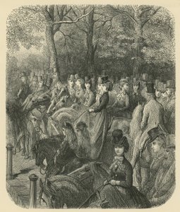 Rotten Row, Hyde Park, Londýn od Gustave Dore