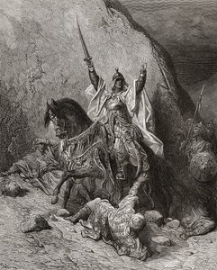 Saladin Yusuf († 1173) Sultán během druhé křížové výpravy, ilustrace z 