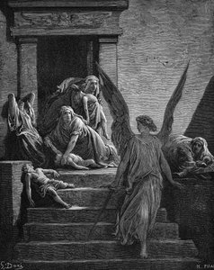Sedm egyptských ran, 1866 od Gustave Dore