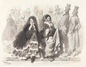 Pouliční scéna od Gustave Dore