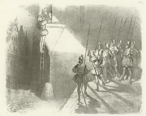 Surprised by Watchmen - Vláda Jindřicha IV. (hlubotisk) od Gustave Dore