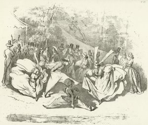 O deset let později aneb změna módy 1840 (hlubotisk) od Gustave Dore