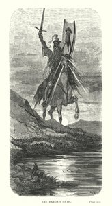 Baronova přísaha (rytina) od Gustave Dore