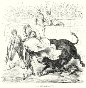 Boj s býkem (rytina) od Gustave Dore