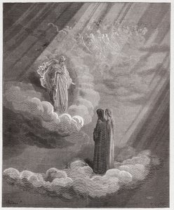 Božská komedie (La Divina Commedia, La Divine Comedie), Paradiso, Canto 16: Duše Cacciaguidy mluví o Florencii - Dante Alighieri (1265-1321) - Ilustrace Gustave Dore (1832-1883) od Gustave Dore