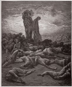 Božská komedie (La Divina Commedia, La Divine Comedie), Purgatorio, Canto 20: Duše lakomých - Dante Alighieri (1265-1321) - Ilustrace Gustave Dore (1832-1883) od Gustave Dore