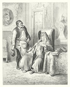 La Fontainovy bajky: (rytina): Švec a bankéř. od Gustave Dore
