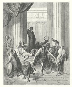 La Fontainovy bajky: (rytina) od Gustave Dore