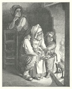 La Fontainovy bajky: (rytina). od Gustave Dore