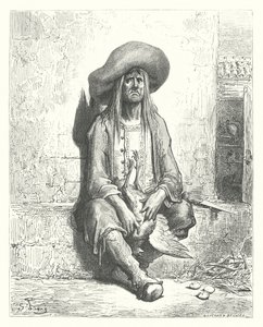 La Fontainovy bajky: Slepice se zlatými vejci (rytina) od Gustave Dore