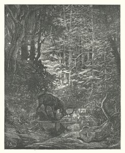 La Fontainovy bajky: (rytina) od Gustave Dore