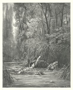 La Fontainovy bajky: (rytina) od Gustave Dore