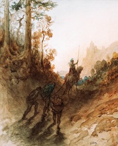 The Giants are Captured, c. 1869-83 (akvarel) od Gustave Dore