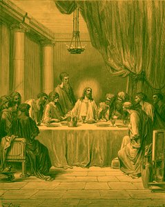 Poslední večeře - Bible od Gustave Dore
