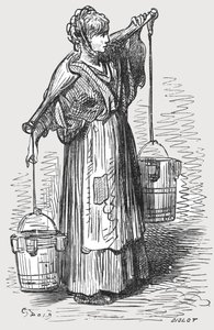 "Mléčná žena", 1872. od Gustave Dore