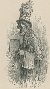 Prodejce novin od Gustave Dore
