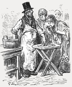 "The Oysterman", 1872. od Gustave Dore