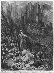 Putující Žid, vyrytý Felix Jean Gauchard (1825-72) od Gustave Dore