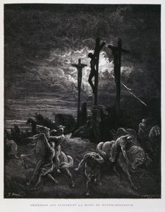 Ukřižování Krista, Ilustrace z Doreho bible od Gustave Dore