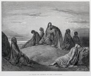 Dcery Jeftovy, Ilustrace z Doreovy bible od Gustave Dore