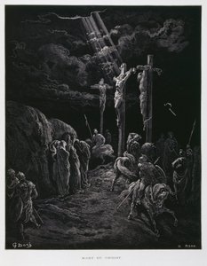 Kristova smrt na kříži, Ilustrace z Doreho bible od Gustave Dore