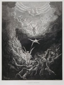 Poslední soud, ilustrace z bible Dore od Gustave Dore