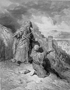 Poslední z arabských králů opustil Granadu po jeho obležení katolíky v roce 1492. Rytina Gustava Doré od Gustave Dore