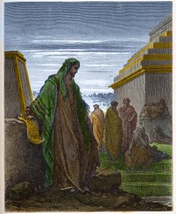 Prorok Daniel - - rytina v „The Bible illustree“ od Gustava Dore (1832-1883) - rytina z „“The Dore Bible““ od Gustave Dore
