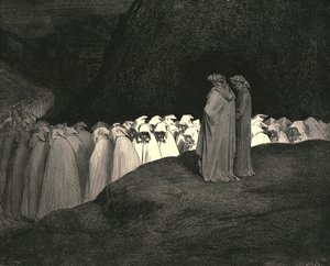 Toskán...nepohrdejte tím, že nám nedáte instrukce, kdo jste, c1890. od Gustave Dore