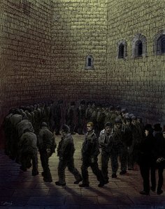 Viktoriánské vězení v Londýně od Gustave Dore