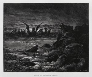 Vidění proroka Daniela, Ilustrace z Doreovy bible od Gustave Dore