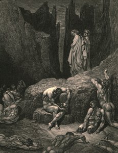 Pročež upoutáváš ještě svůj zrak dole mezi děvčaty a ubohými stíny, c1890. od Gustave Dore
