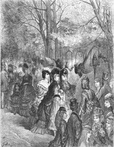 "Zoologické zahrady - Parrot Walk", 1872. od Gustave Dore