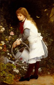 Mladá dívka v zahradě od Gustave Doyen