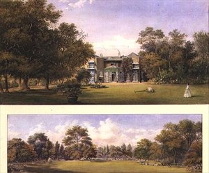 Dva pohledy na Old Grove House, Middlesex od Gustave Ellinthorpe Sintzenich