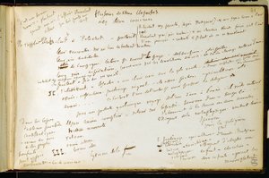 Folio 41 sešitu č. 19 Rukopisná strana návrhů Gustava Flauberta. Plány pro Bouvard a Pecuchet. BHVP. od Gustave Flaubert