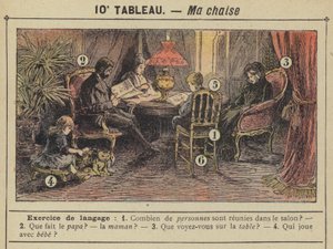 Ma chaise (colour litho) od Gustave Fraipont