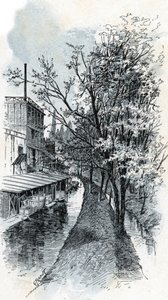 Pohled na dvě řeky Bievre z Boulevard d