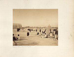 Camp de Châlons: Zouaves of the Imperial Guard od Gustave Le Gray