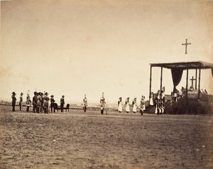 Mše v Camp de Châlons, 1857. od Gustave Le Gray