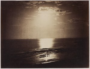 The Crowned Sun, Normandie, 1856-59 (albumenový tisk z mokrého kolodiového negativu) od Gustave Le Gray
