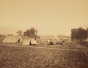 [Stany a vojenské vybavení, Camp de Chalons] od Gustave Le Gray