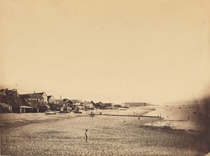 Pláž v Saint-Adresse od Gustave Le Gray
