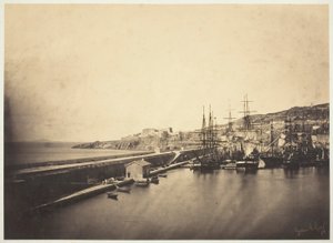 Molo v Sète od Gustave Le Gray