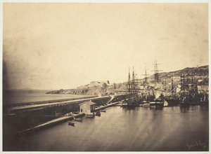 Molo v Sète, 1857. od Gustave Le Gray