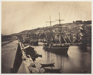 Přístav a město Sète-Mediterranean (Port et Ville de Sète-Mediterranée) od Gustave Le Gray