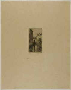 Kanál v Benátkách od Gustave Leheutre
