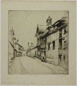 The Little Cloister Street, Troyes od Gustave Leheutre