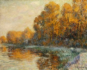 Okraj řeky na podzim; Banks of the River na podzim, 1912 od Gustave Loiseau